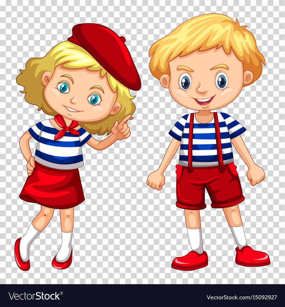 Boy And Girl On Transparent Background Royalty Free Vector Boy And Girl On Transparent Background Royalty Free Vector