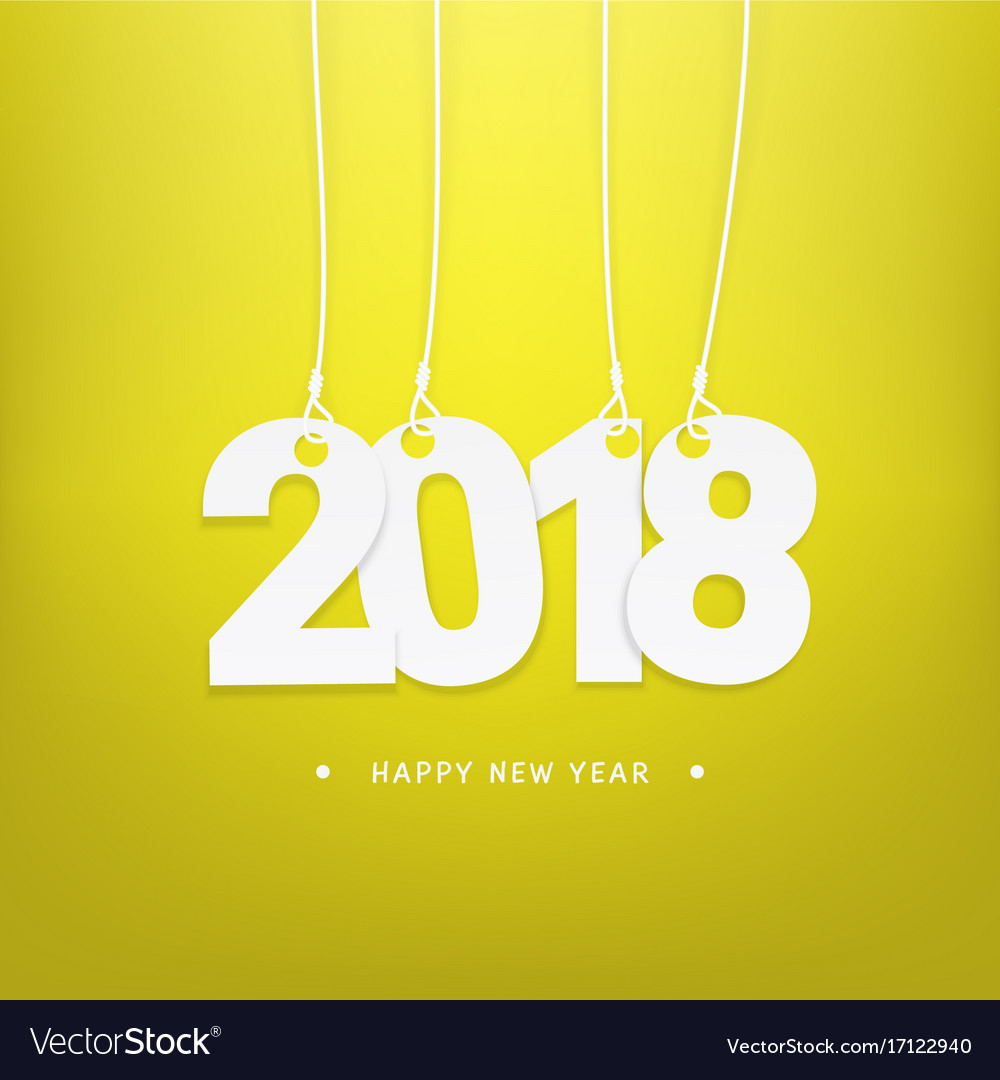 happy new year 2018 calendar cover template vector 17122940