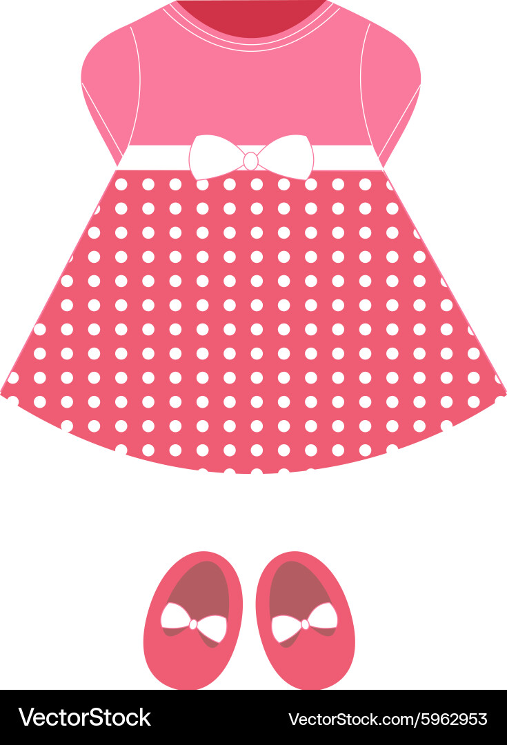 Baby dress Royalty Free Vector Image VectorStock