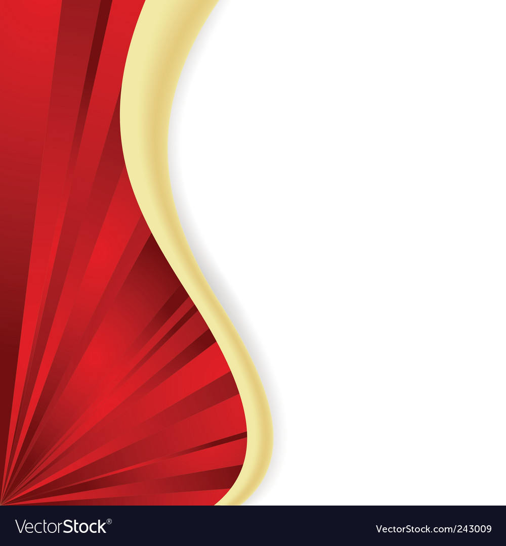 Red wave Royalty Free Vector Image - VectorStock