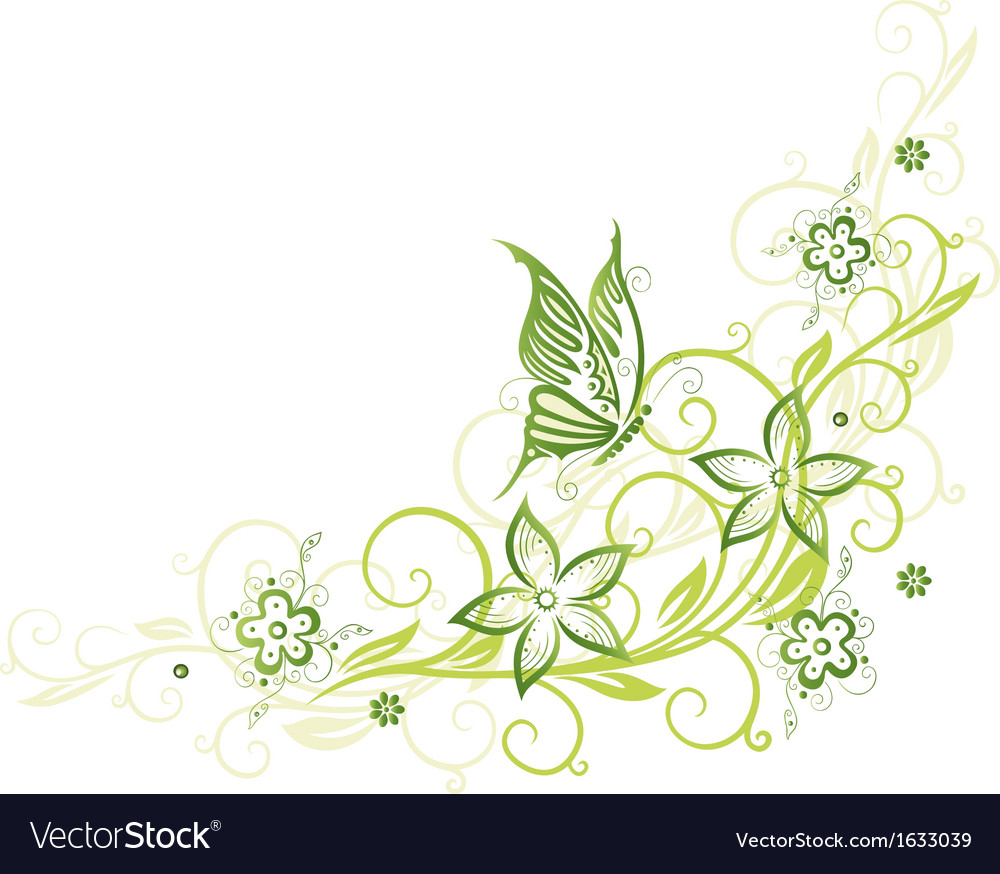 Spring floral element Royalty Free Vector Image