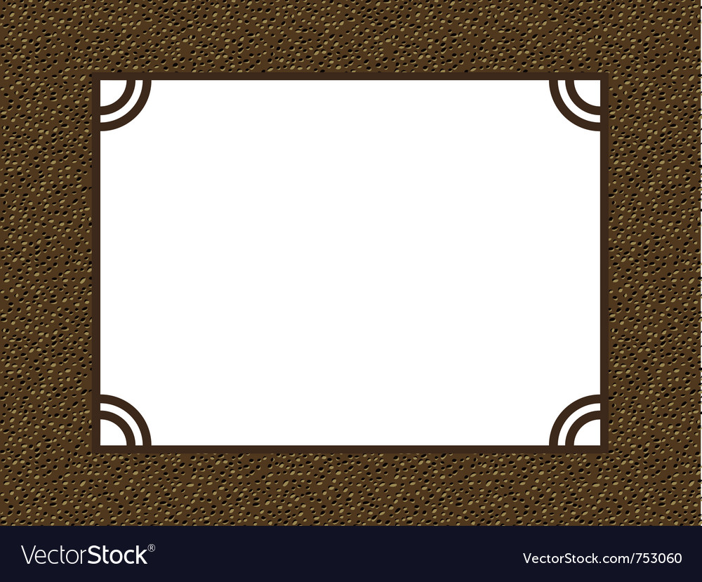 Photo Album Page Frame Pattern Background Vector Image