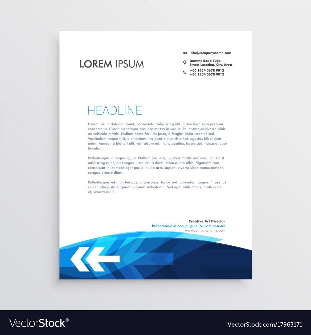 modern letterhead design