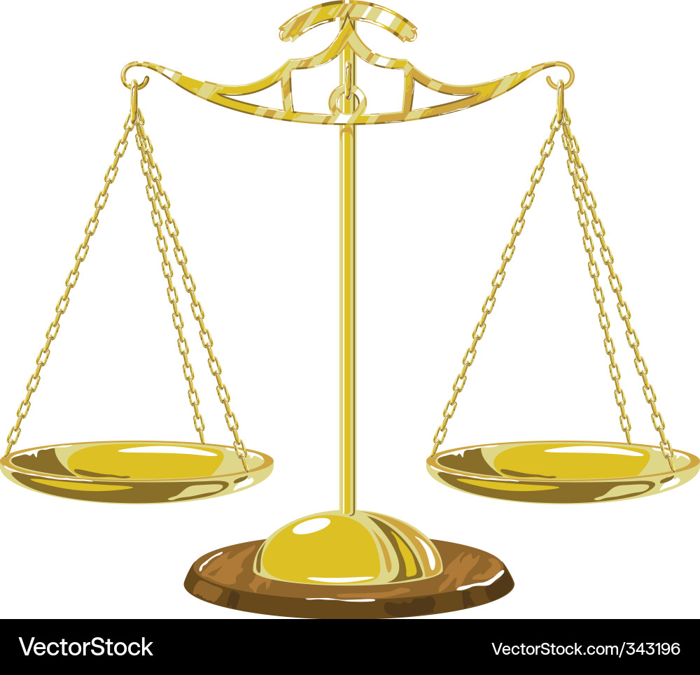 Gold scale Royalty Free Vector Image VectorStock