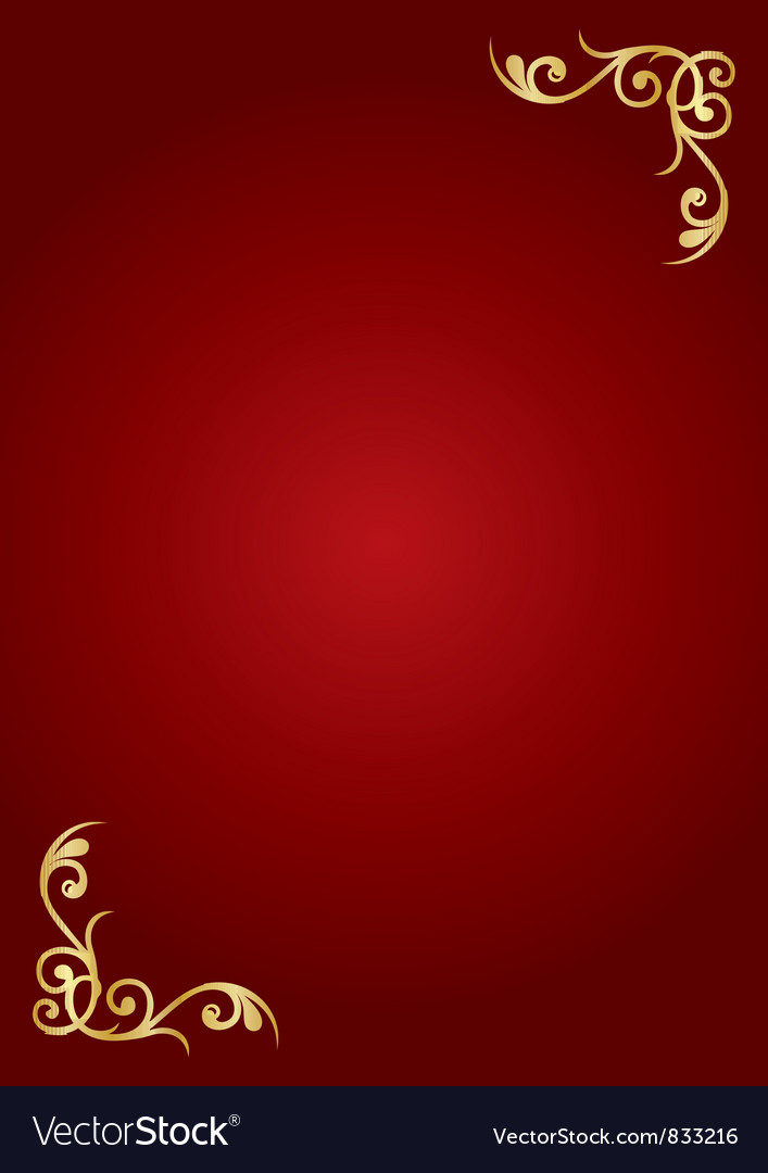Red and gold background Royalty Free Vector Image