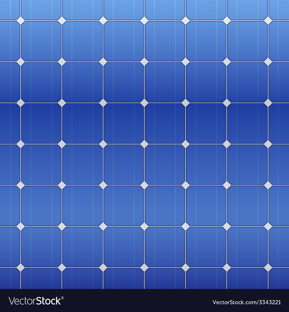 Blue electric solar panel pattern Royalty Free Vector Image