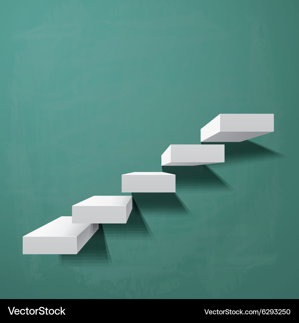 Abstract background with steps Royalty Free Vector Image