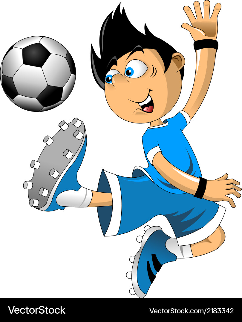 Soccer players cartoon Royalty Free Vector Image - VectorStock