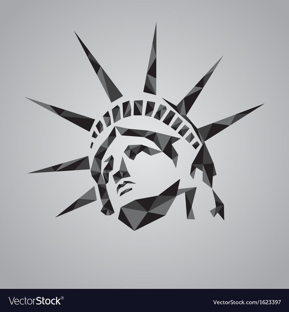 Statue of liberty symbol Royalty Free Vector Image