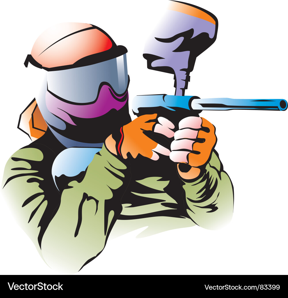 Paintball Royalty Free Vector Image VectorStock