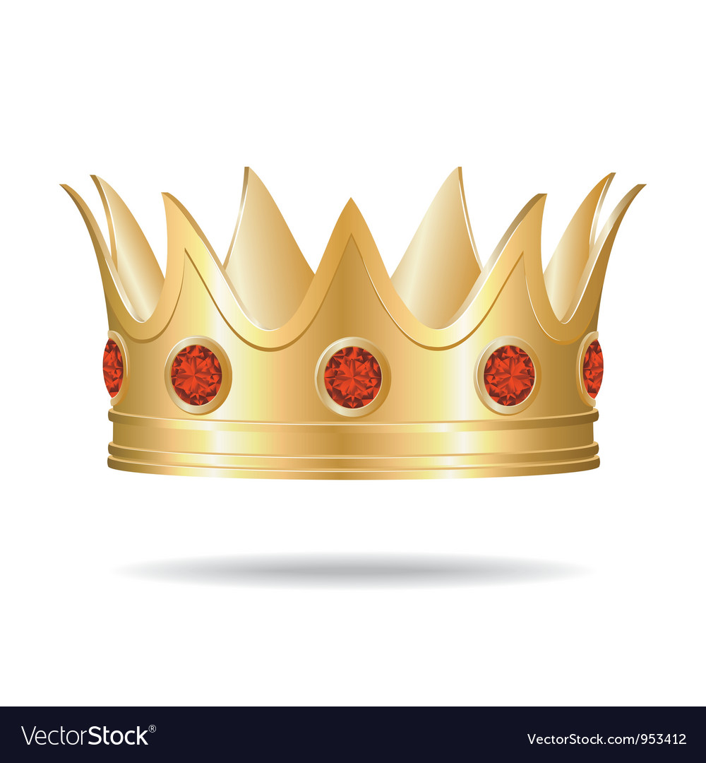 Download Gold crown Royalty Free Vector Image - VectorStock