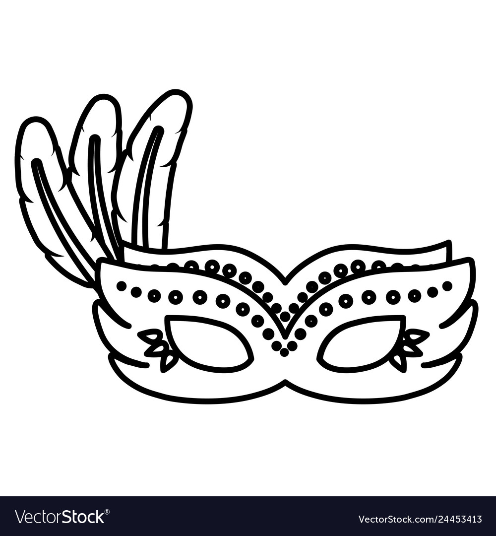 Brazilian Carnival Mask With Feathers Royalty Free Vector Brazilian Carnival Mask With Feathers Royalty Free Vector