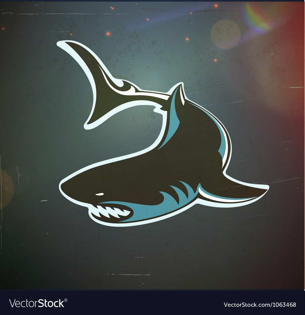 Download Angry shark Royalty Free Vector Image - VectorStock