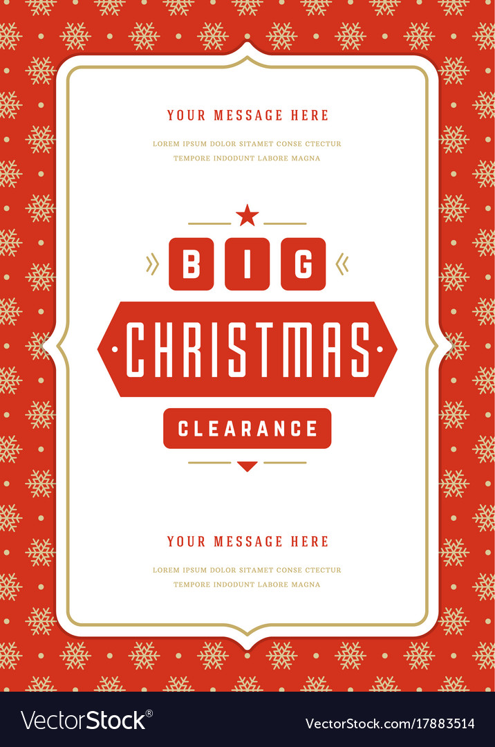 christmas sale flyer