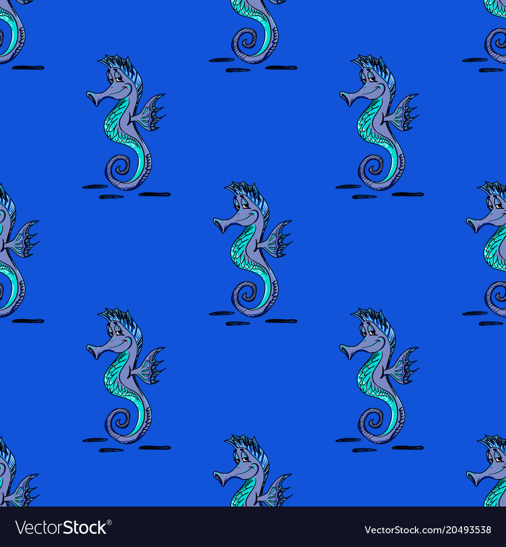 sea horse pattern