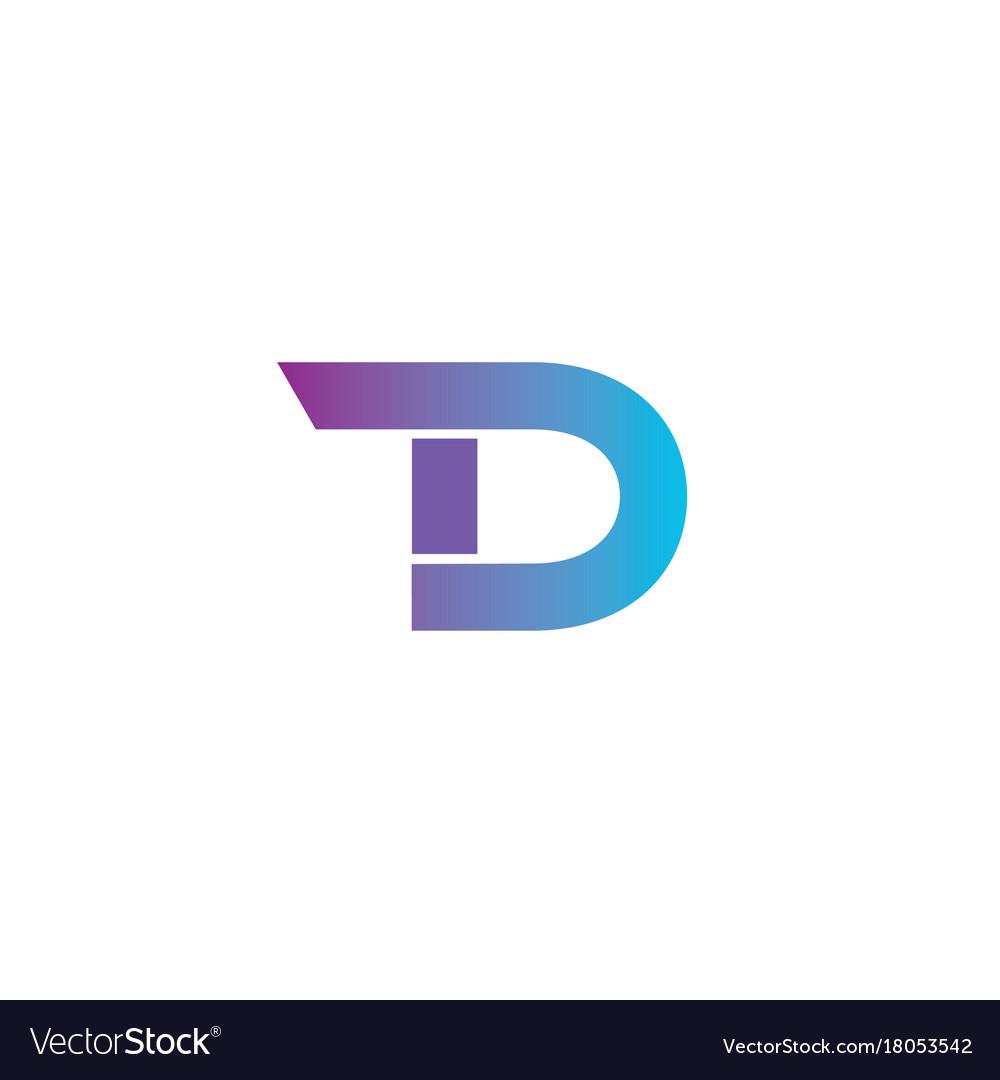 letter t d logo icon design template elements vector 18053542