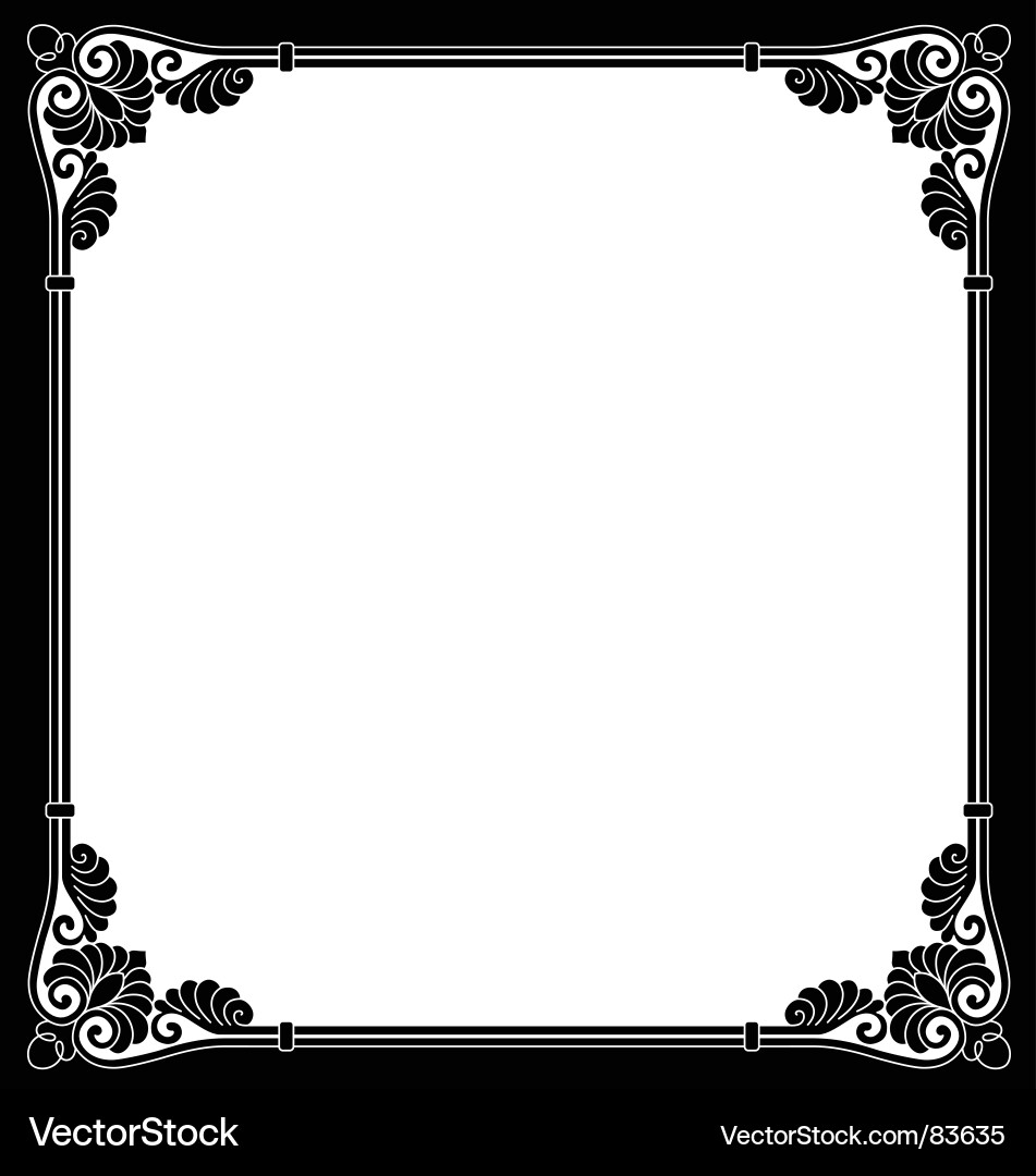 Ornamental border Royalty Free Vector Image VectorStock