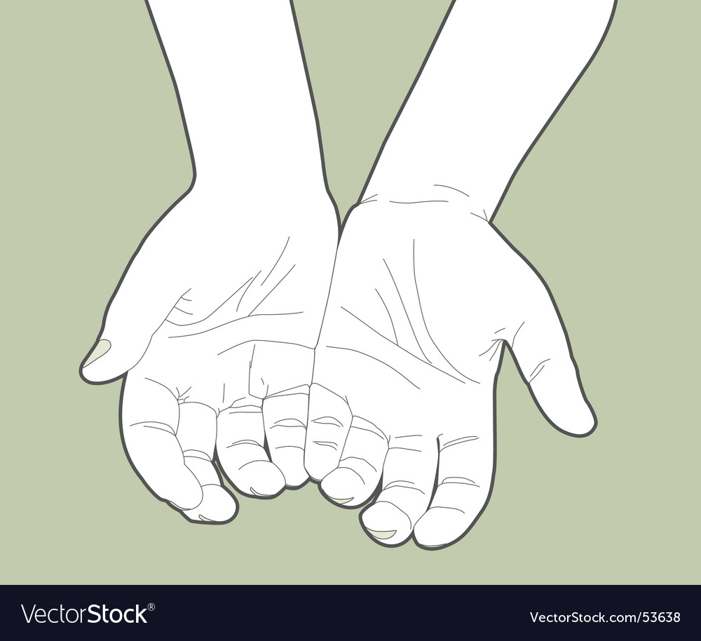 Giving hands Royalty Free Vector Image VectorStock