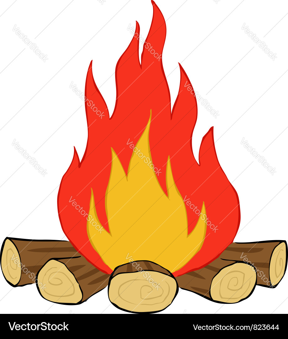 Bonfire Royalty Free Vector Image - VectorStock