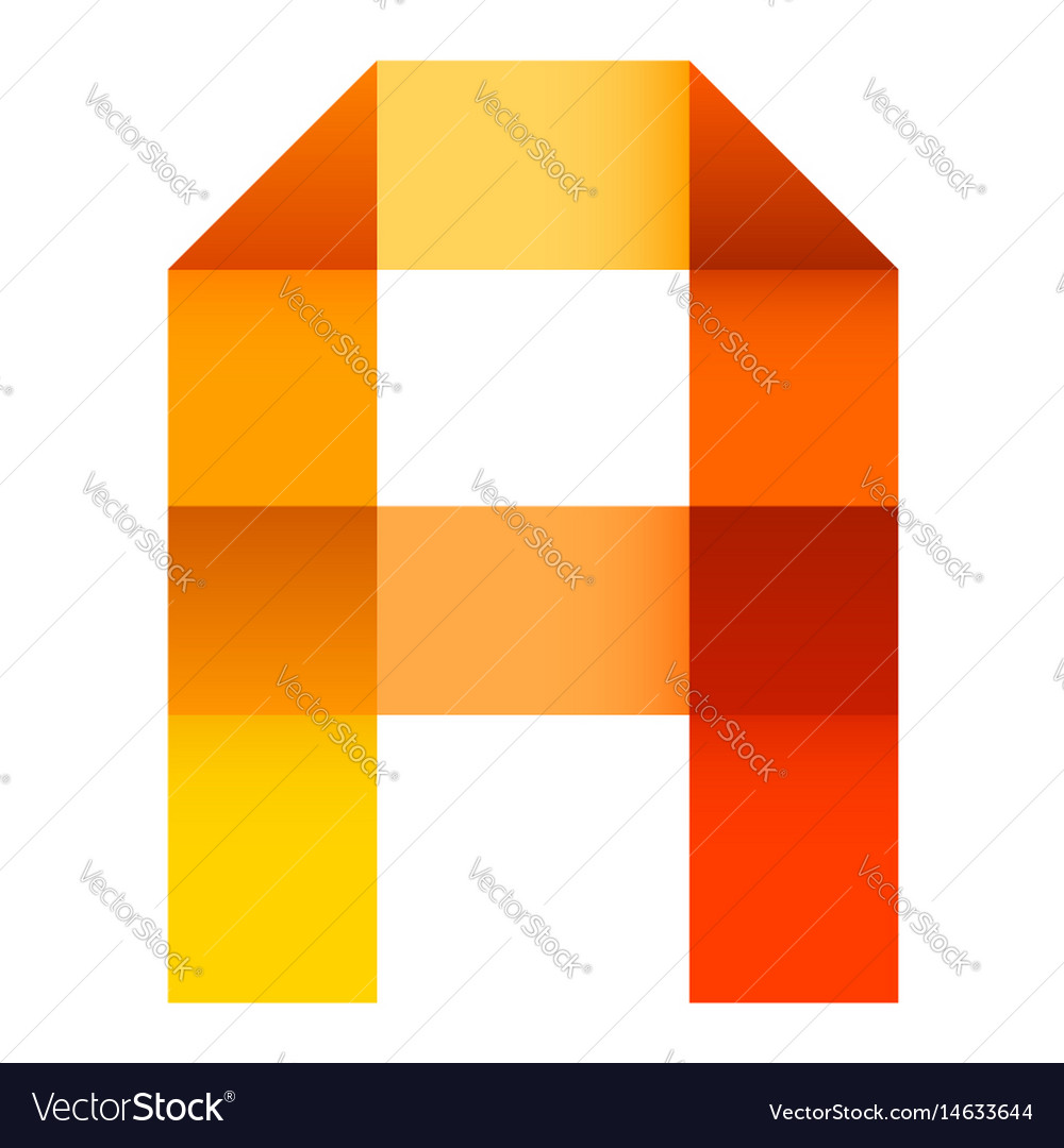 bright letter folded of paper royalty free vector image letter folded