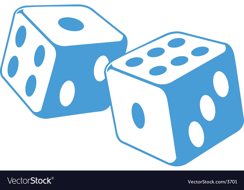 Dice illustration Royalty Free Vector Image VectorStock