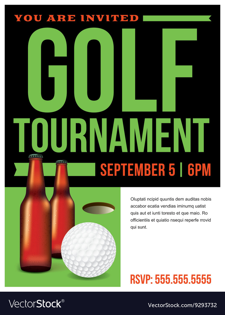 free golf tournament flyers
