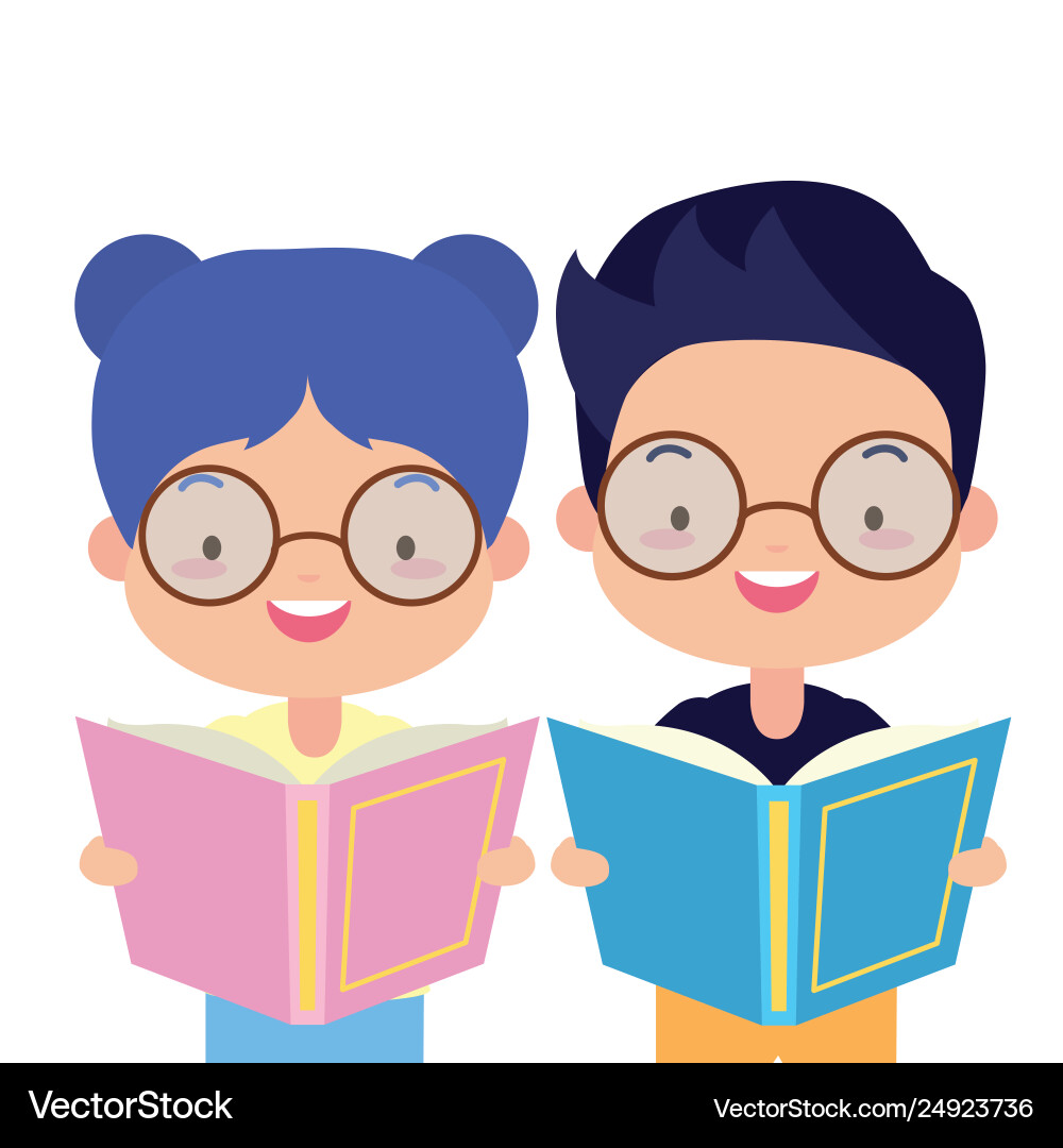 Kids world book day Royalty Free Vector Image VectorStock