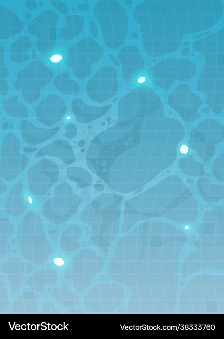 Swimming pool bottom caustics ripple and flow Vector Image