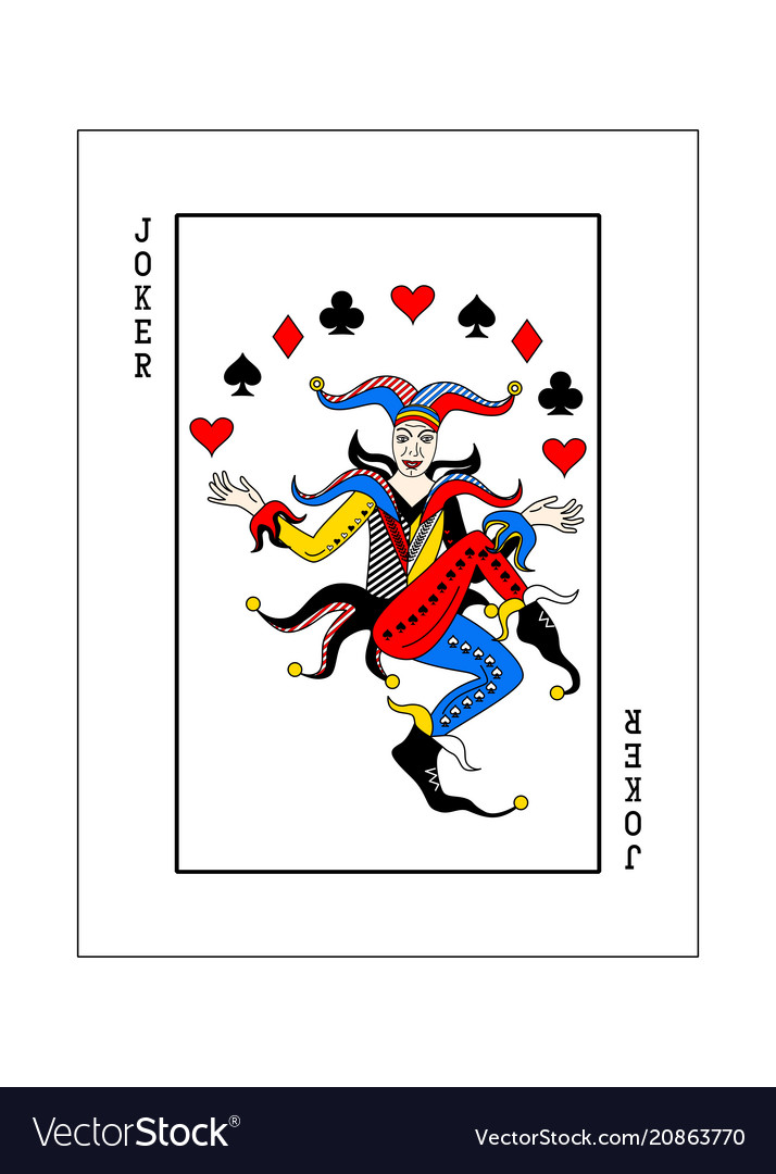 Joker Card Royalty Free Vector Image Vectorstock