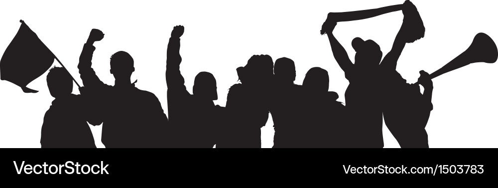 Fans Cheering Royalty Free Vector Image - VectorStock