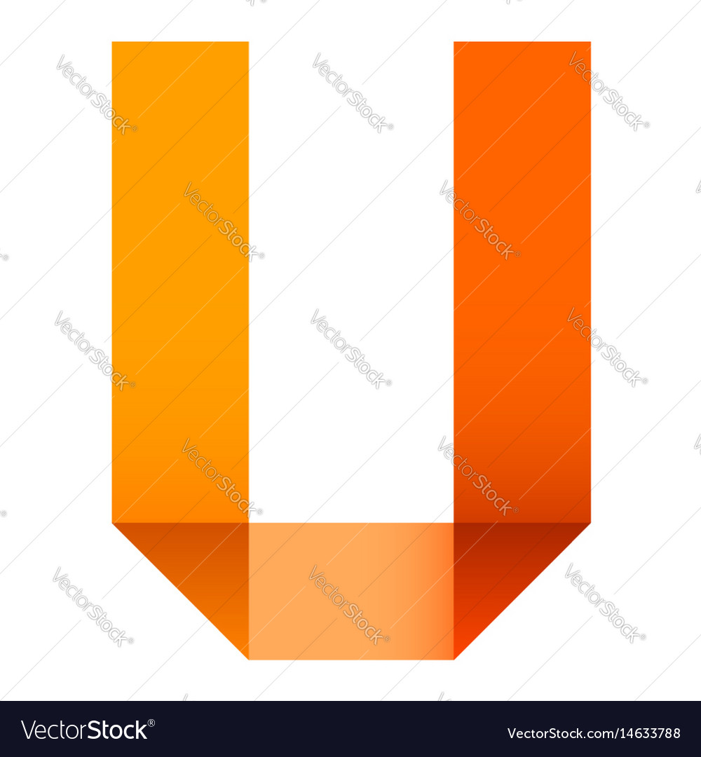 bright letter folded of paper royalty free vector image letter folded