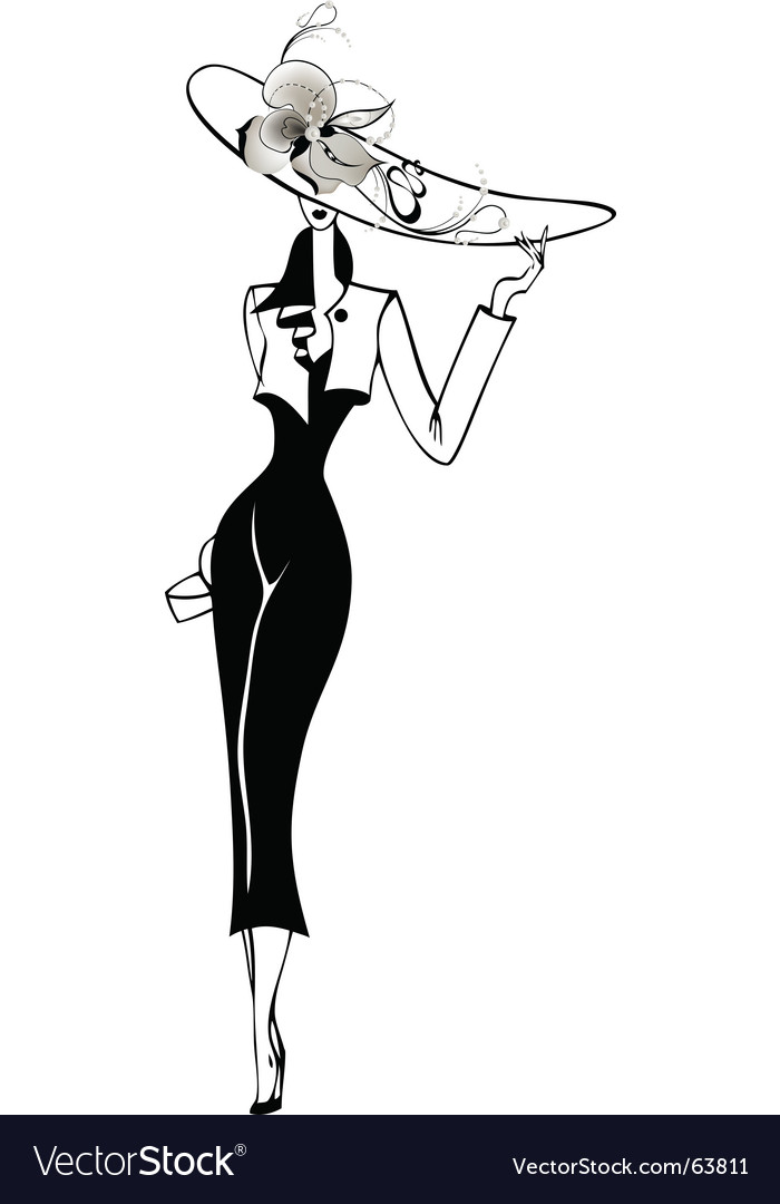 Download Elegant lady Royalty Free Vector Image - VectorStock
