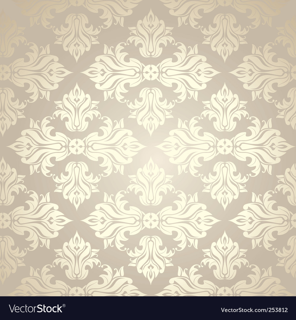 Vintage Damask Wallpaper Vector Image Vintage Damask Wallpaper Vector Image