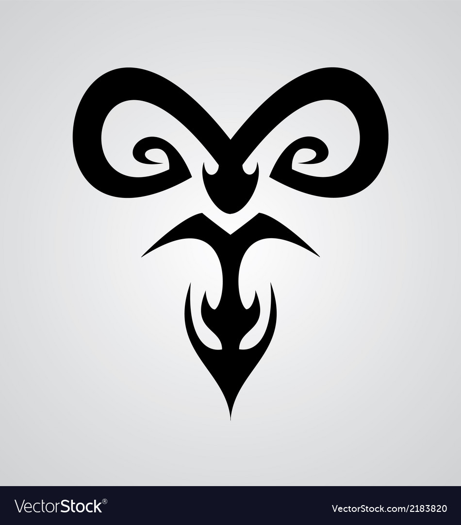 Aries Symbol Royalty Free Vector Image - VectorStock