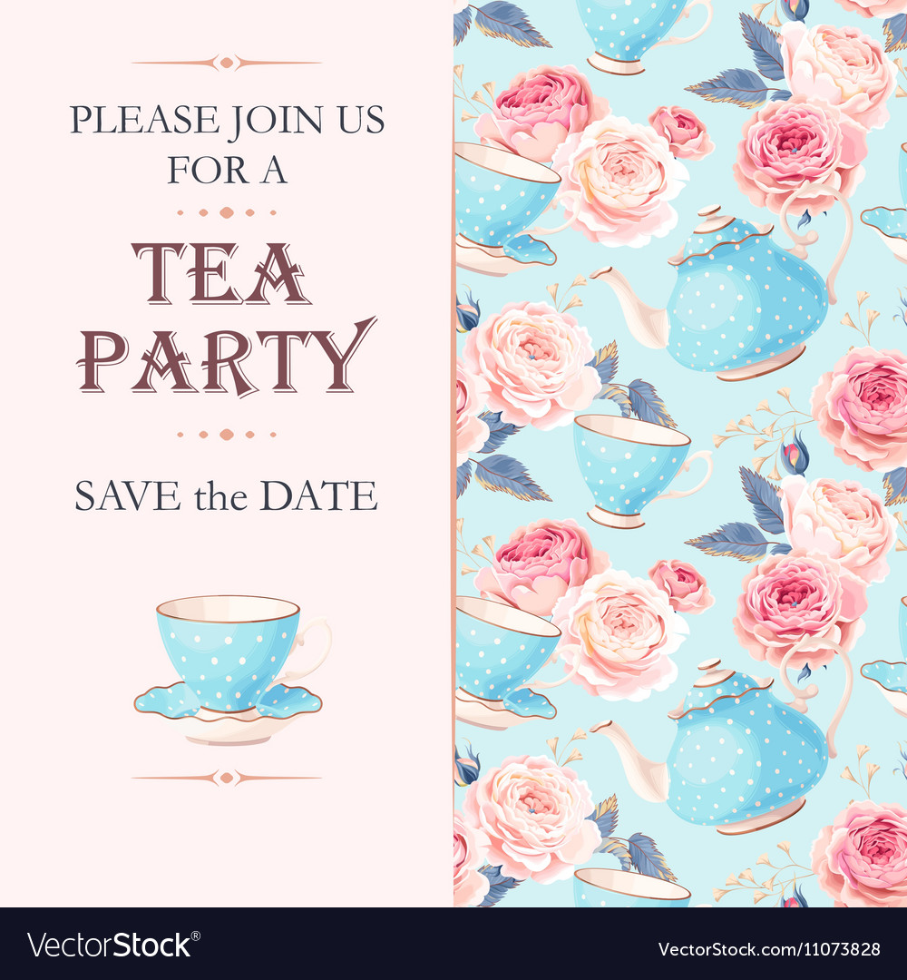 tea party invitation