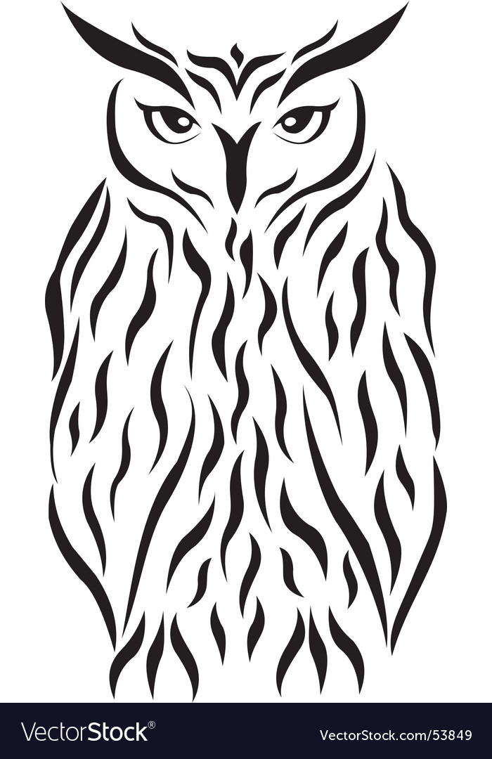 tribal eagle owl tattoo royalty free vector image tribal eagle owl tattoo royalty free vector image