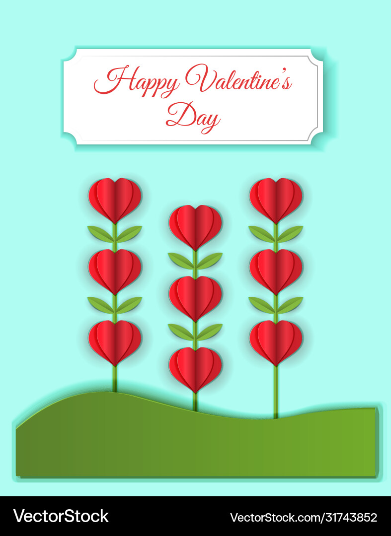 Happy valentines greeting card love Royalty Free Vector