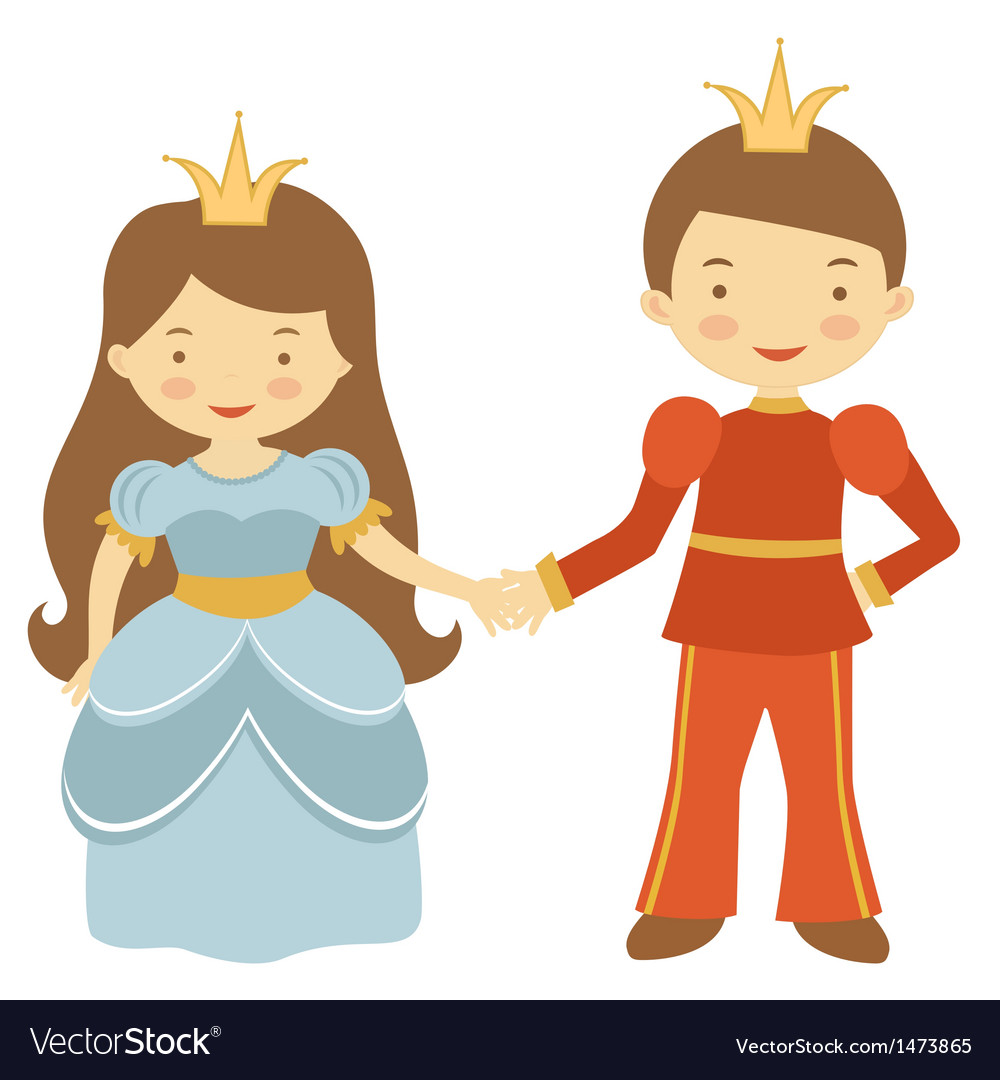 Download Prince and princess Royalty Free Vector Image - VectorStock