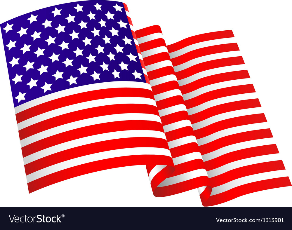 Download American flag Royalty Free Vector Image - VectorStock