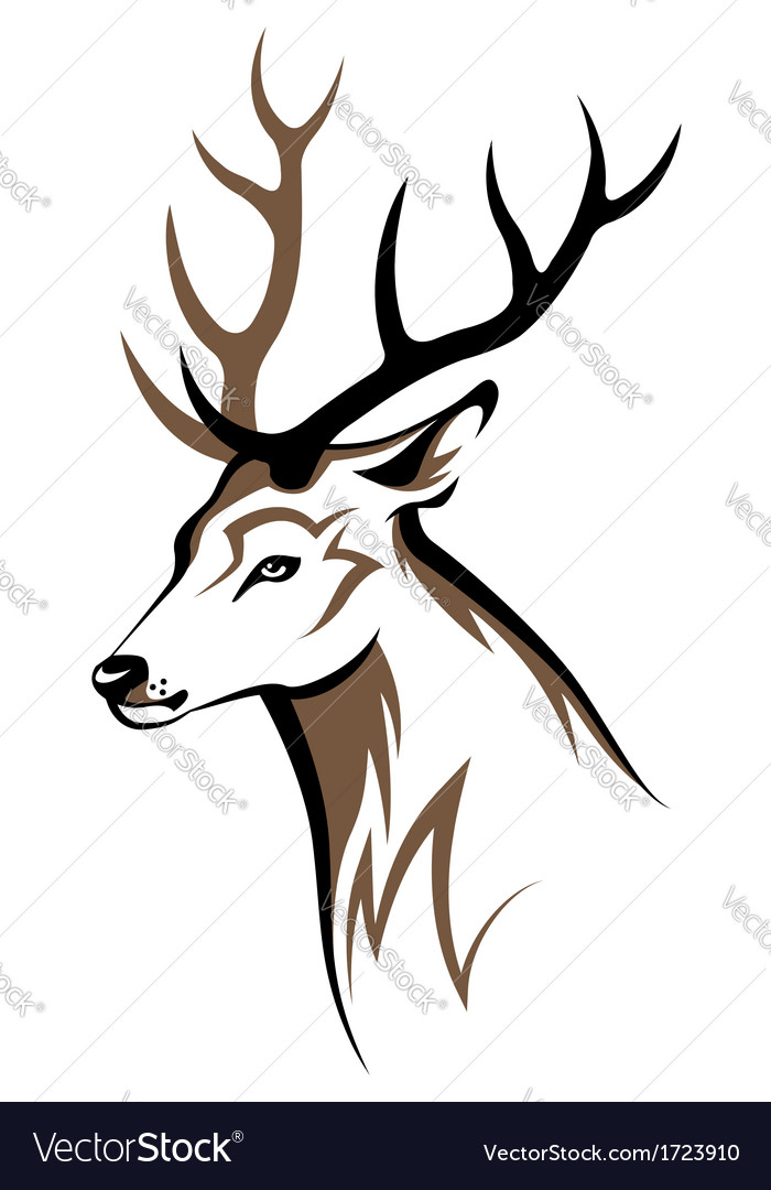 Download Deer Royalty Free Vector Image - VectorStock