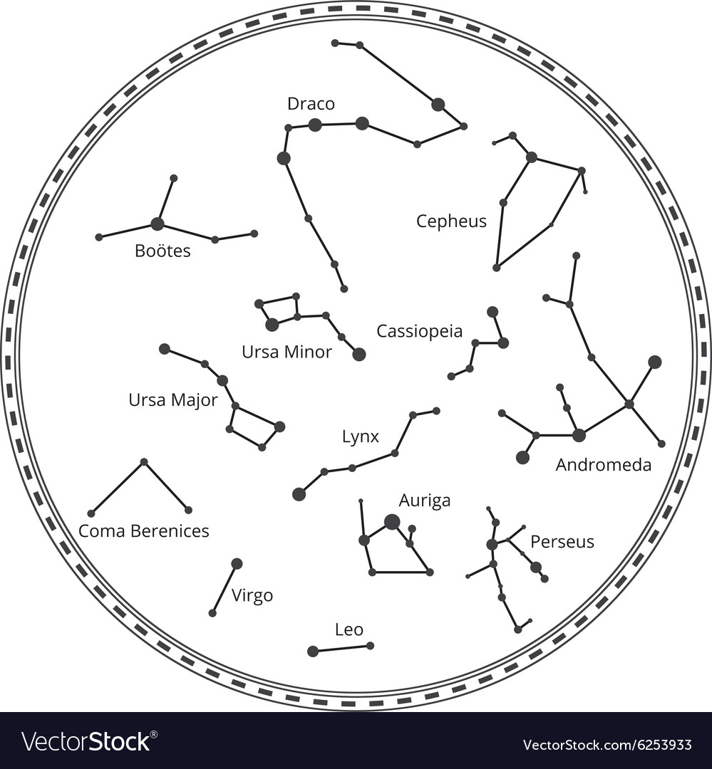 Sky Map With Constellations Vector Image. Sky Map With Constellations Royalty Free Vector Image sky map with constellations vector image. sky map with constellations royalty free vector image
