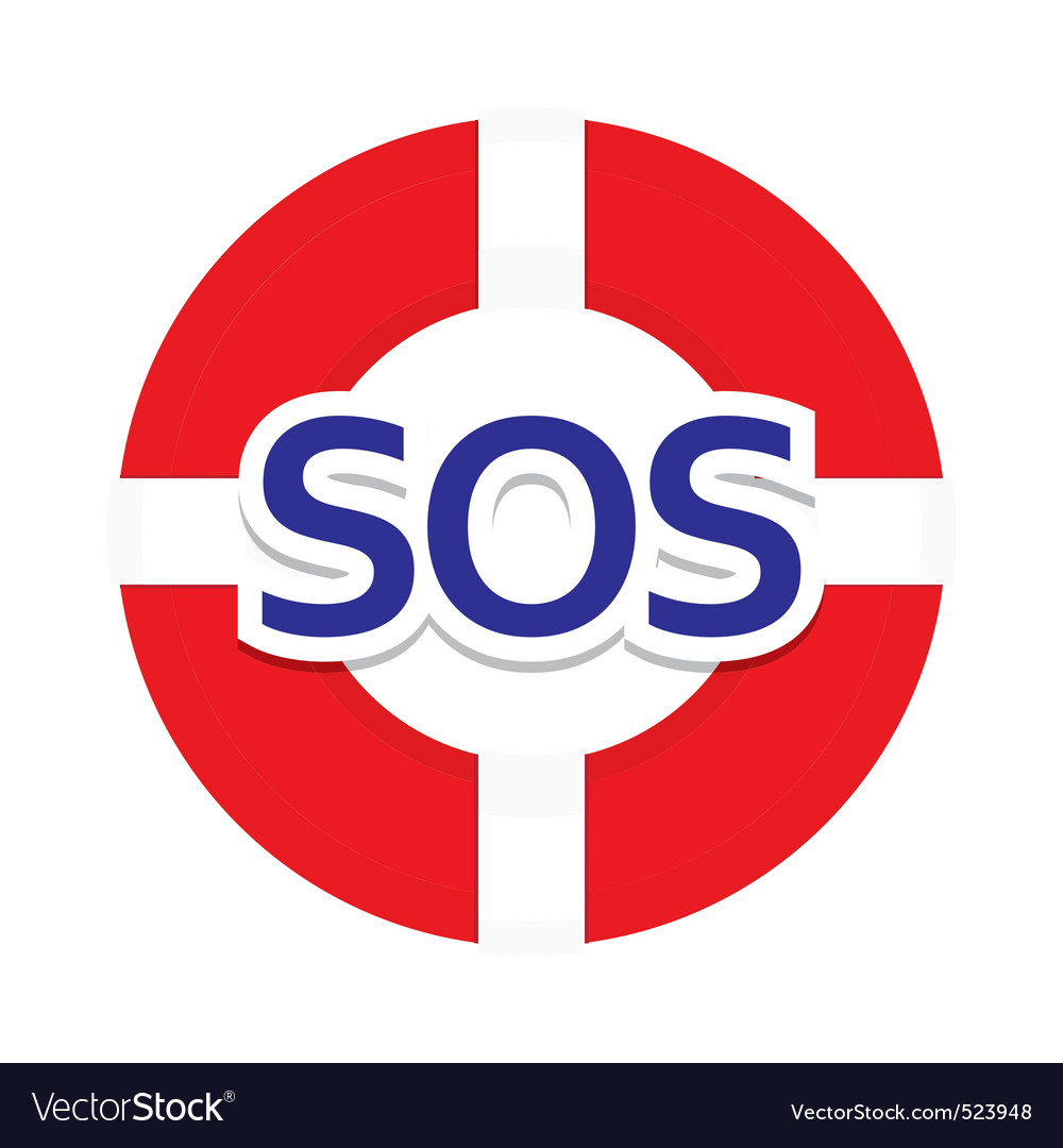 Icon sos Royalty Free Vector Image - VectorStock