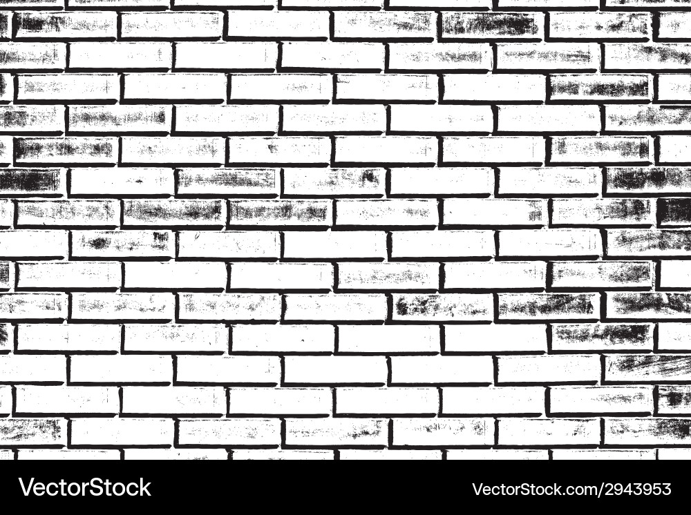 Decorative Brickwall Silhouette Royalty Free Vector Image