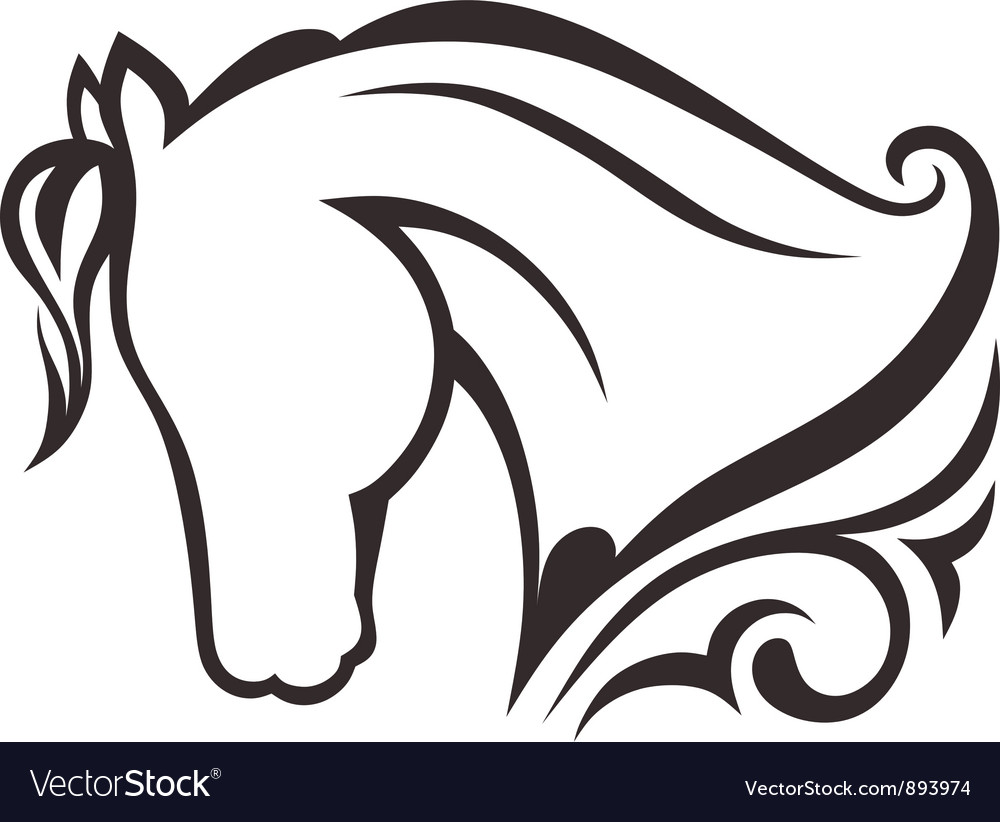 Download Horse silhouette Royalty Free Vector Image - VectorStock
