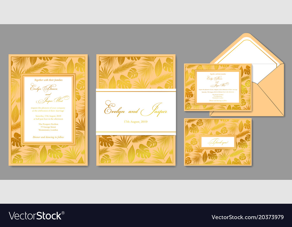 wedding invite envelope rsvp holiday card vector image