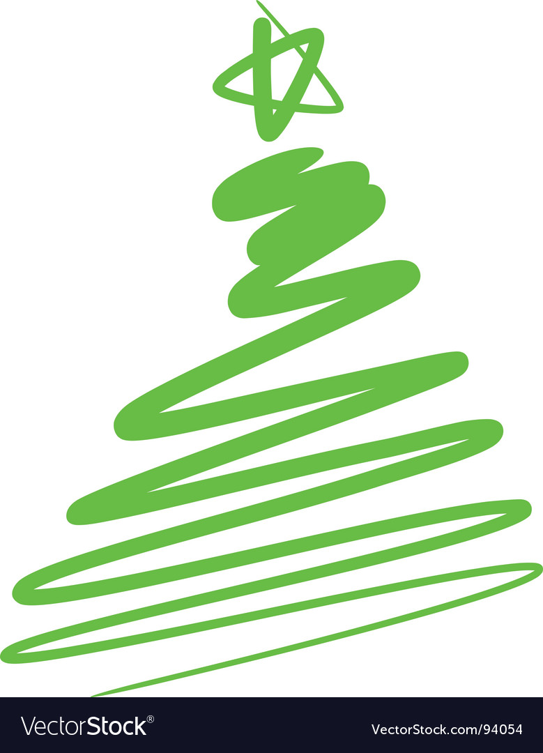 Uncategorized Simple Christmas Tree Drawing abstract christmas tree a simple drawing vector image image