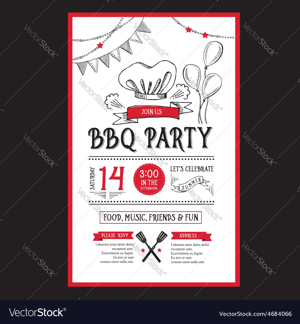 barbecue party invitation