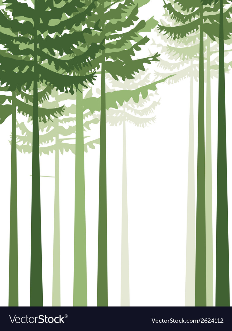 Trees 2 Royalty Free Vector Image - VectorStock