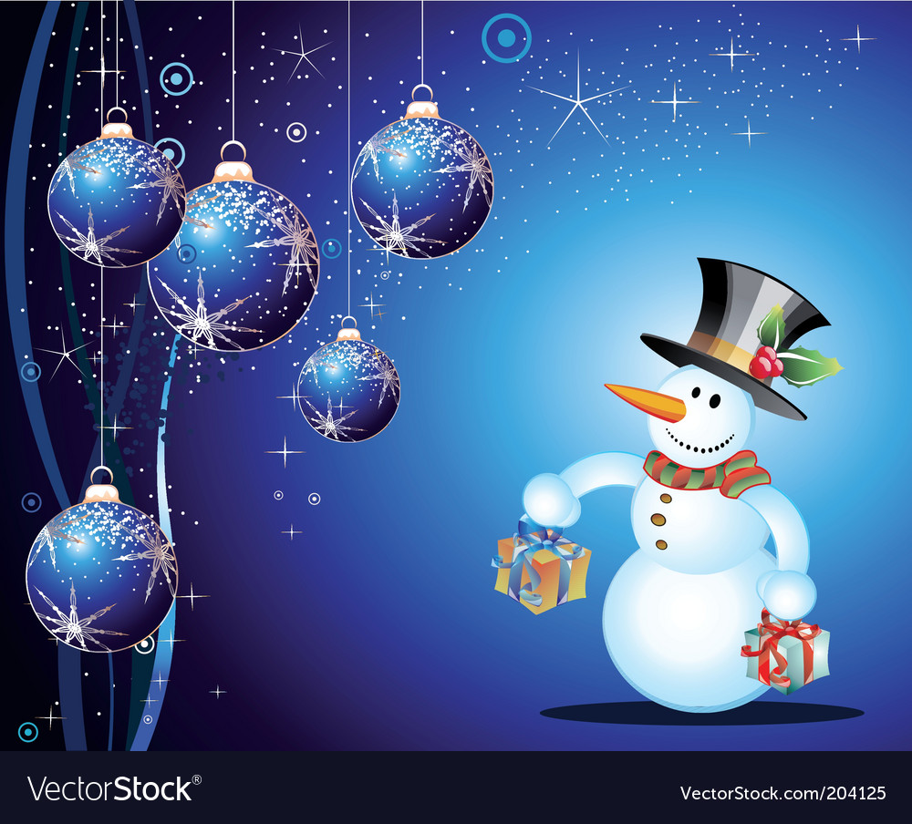 Snowman Royalty Free Vector Image - VectorStock