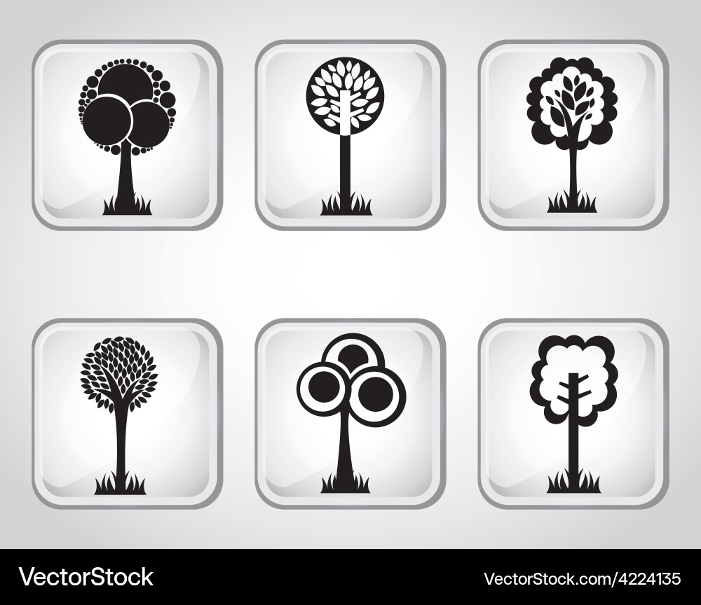 Tree icon Royalty Free Vector Image - VectorStock